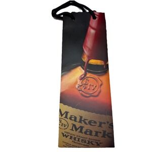 🇺🇸🔥MAKERS MARK KENTUCKY STRAIGHT BOURBON WHISKY GIFT BAG BAG 13x4.5"